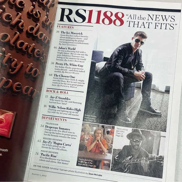 Rolling Stone Magazine August 2013 Jahar Tsarnaev Boston Bomber *Mint Condition* - Picture 4 of 8